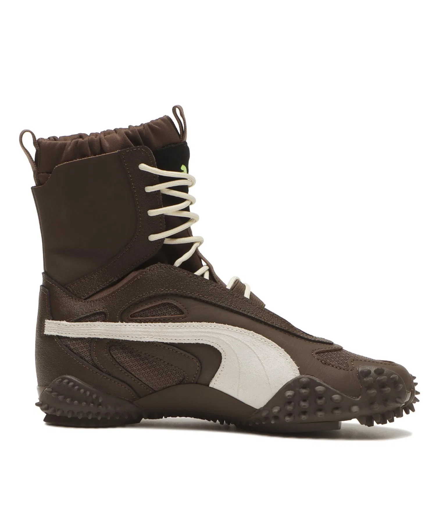 Унисекс высокие кеды из натуральной кожи Mostro Mid Puma коричневые — фото 2
