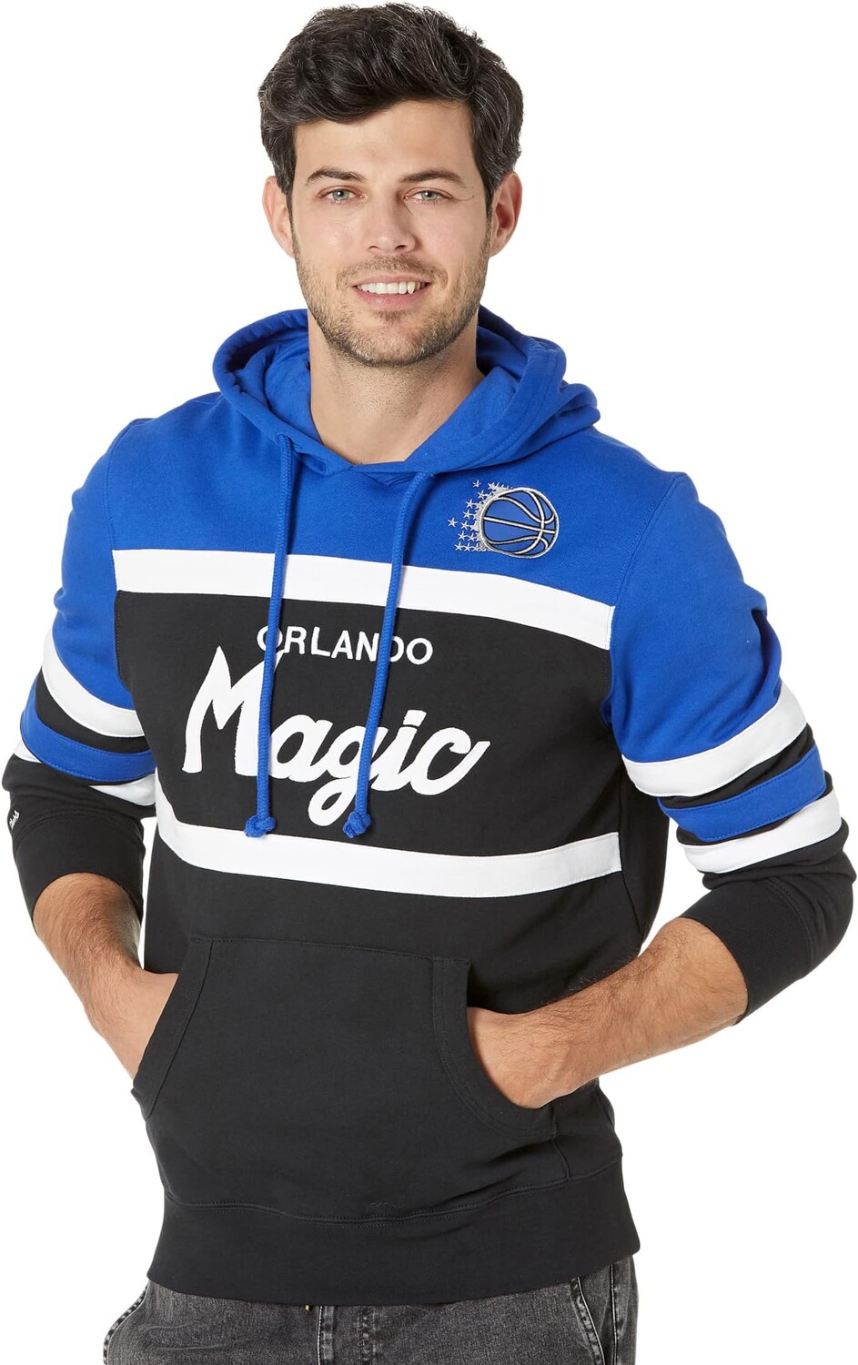 

Худи Mitchell & Ness NBA Head Coach Hoodie Magic, цвет Royal/Black
