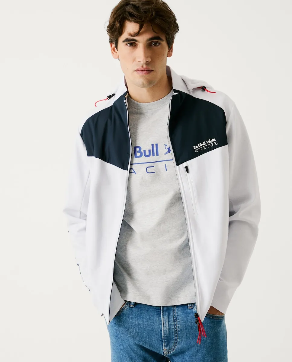 

Мужская гибридная куртка в стиле колор-блок Pepe Jeans, белый