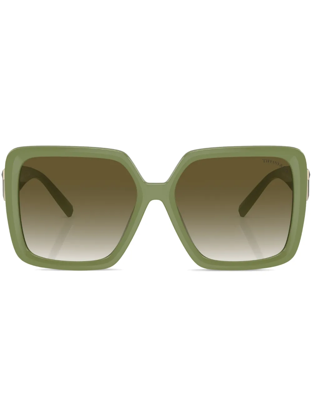 

Солнцезащитные очки в массивной оправе с логотипом Tiffany & Co Eyewear, коричневый