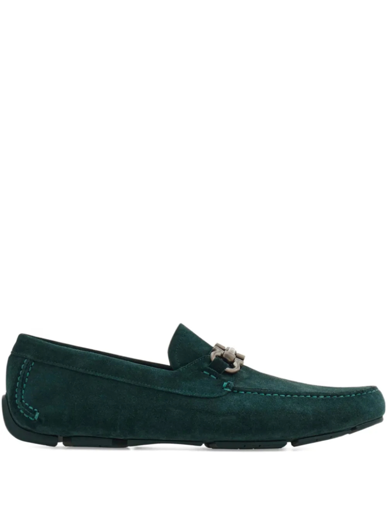 

Ferragamo лоферы с декором Gancini, зеленый