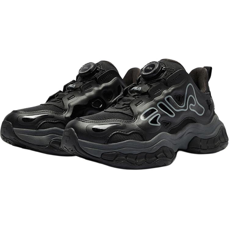 FILA KIDS Детские кроссовки BOA с амортизацией отскока, износостойкие, низкие, черные, для подростков — фото 3