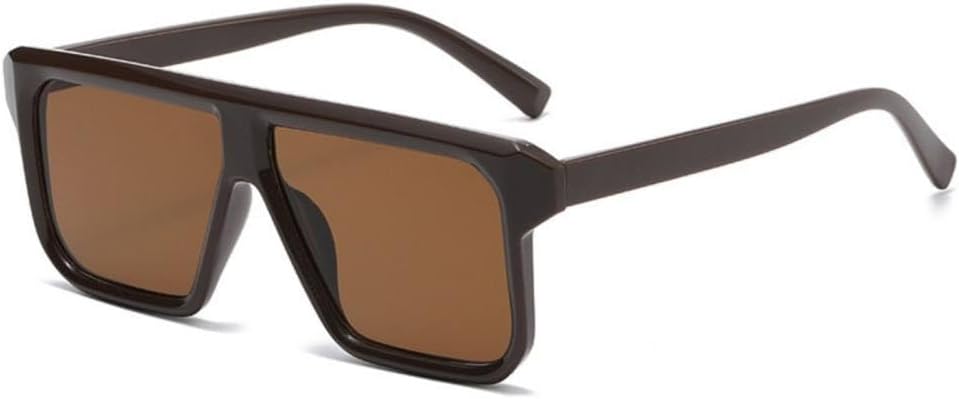 

Винтажные солнцезащитные очки большого квадратного размера 2027 года для женщин, модные солнцезащитные очки в крупной оправе, женские очки с защитой от УФ-излучения UV400 MTZJH, Brown