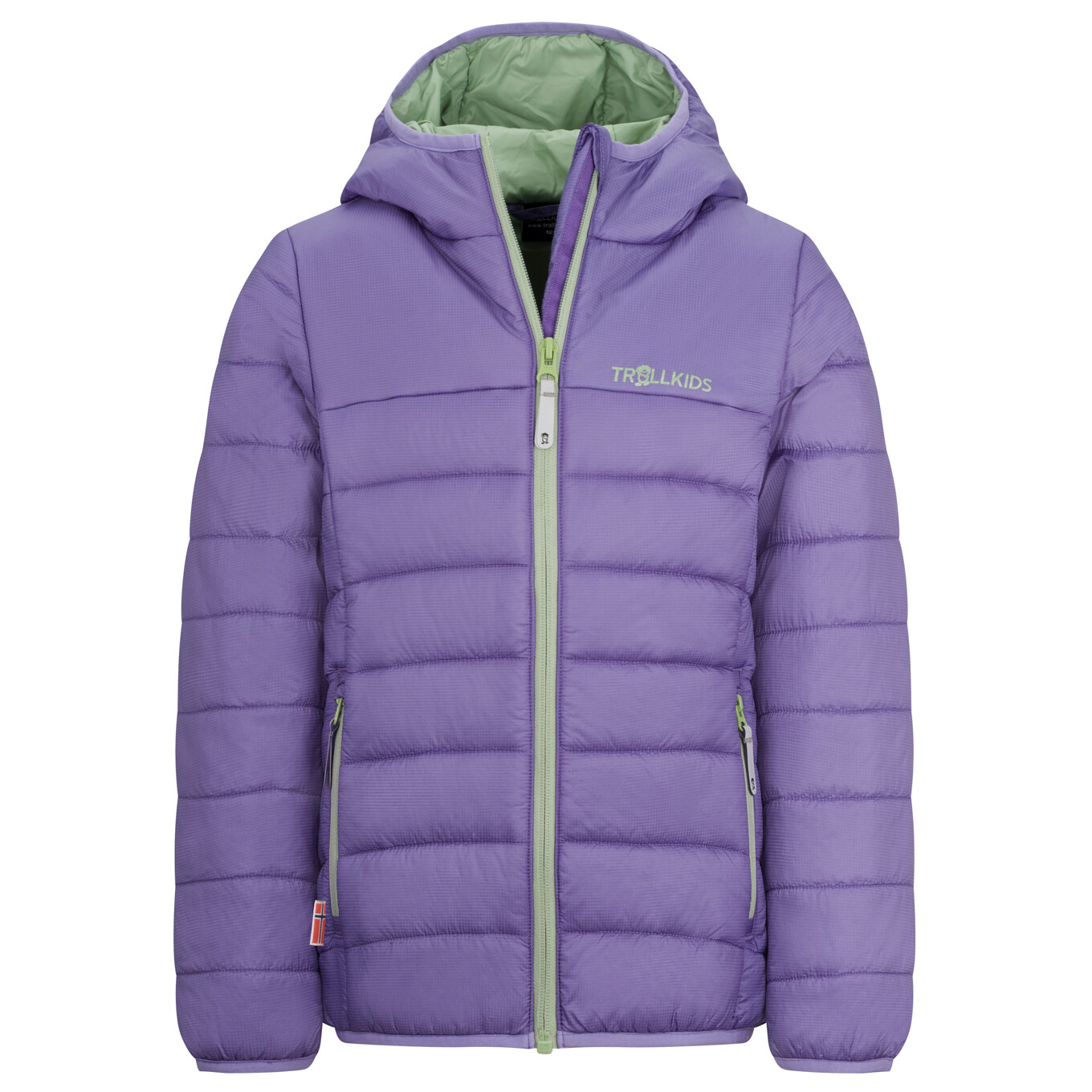 

Куртка из синтетического волокна Trollkids Girl's Eikefjord, цвет Lilac/Pistachio Green