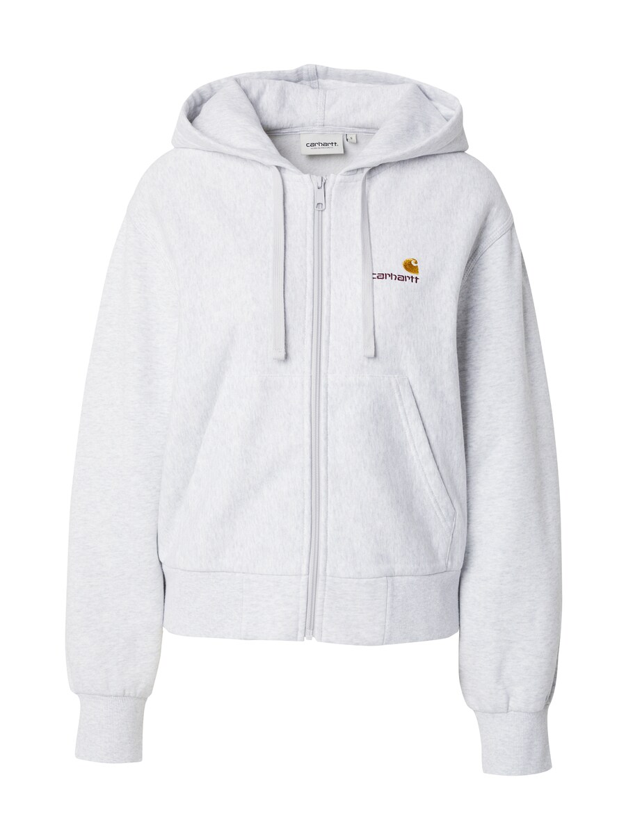 

Толстовка с капюшоном на молнии Carhartt WIP American, светло-серый