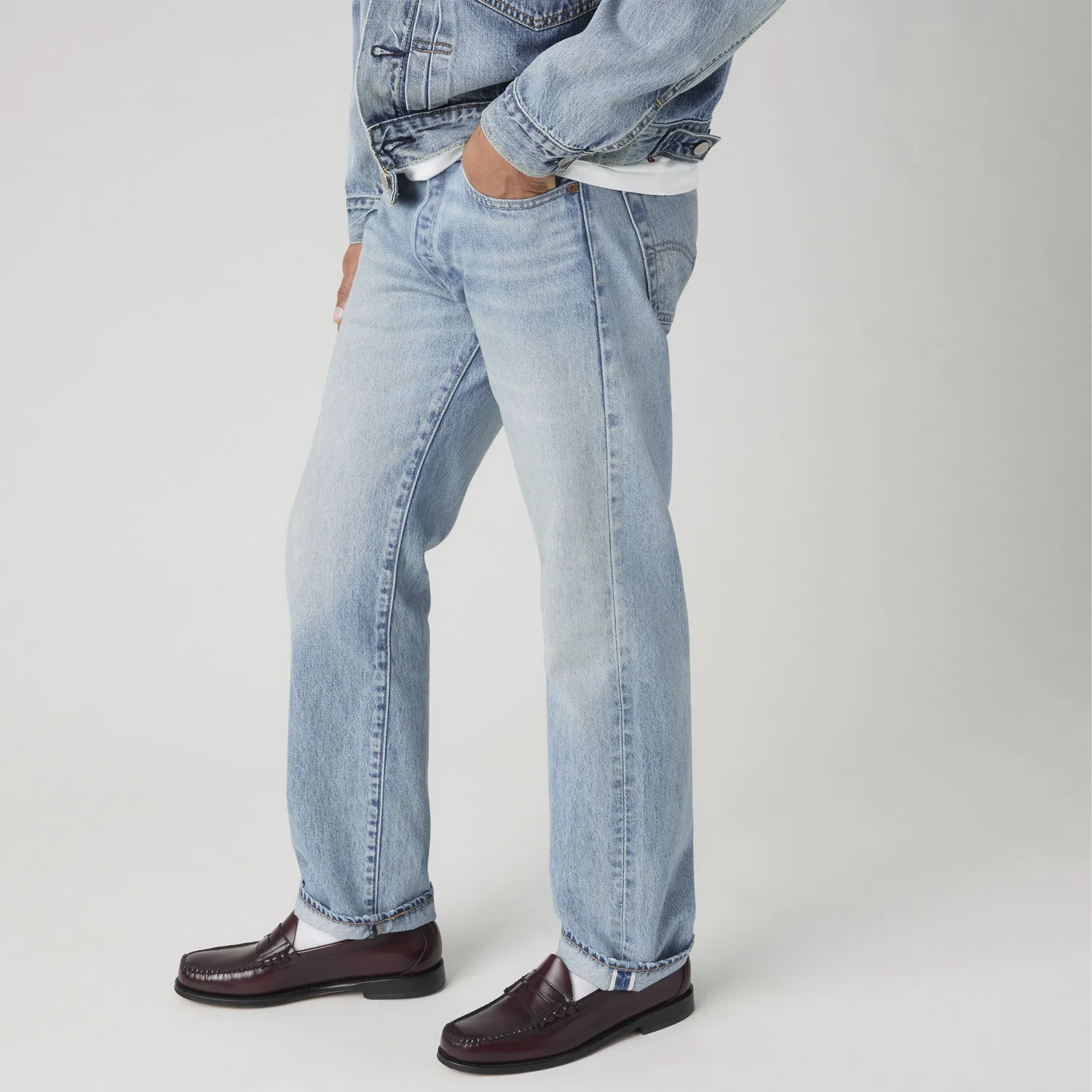 Мужские джинсы 501 Original Selvedge Levi's, Medium Wash — фото 2