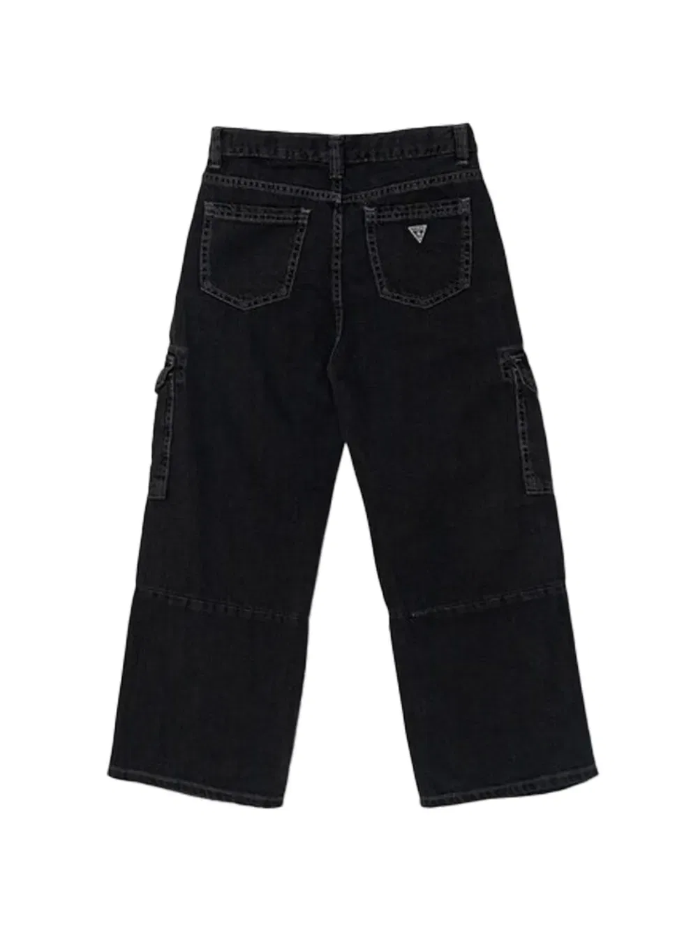 Джинсовые брюки-карго Guess Kids, черный — фото 2