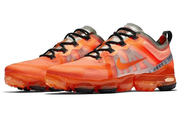 Кроссовки air vapormax 2019 total orange Nike, черный — фото 2