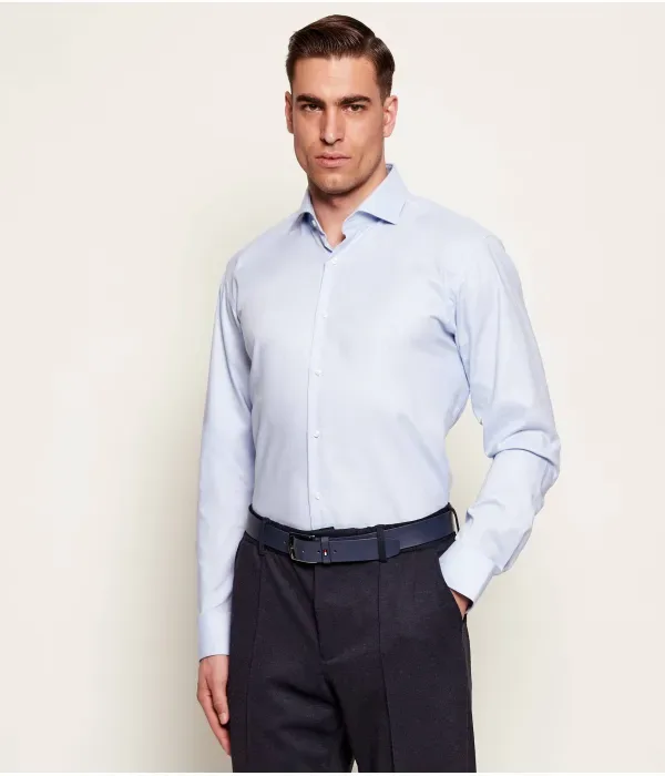 Рубашка H-JOE-SP-C1-261 regular fit Boss, небесно-голубой