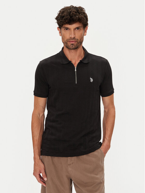 

Поло regular fit MUP3992 U.S. Polo Assn., чёрный