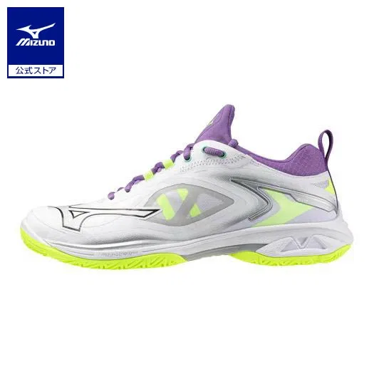 Кроссовки для бадминтона «Wave Claw Neo 3 Fit» от Mizuno, White X Black X Lime