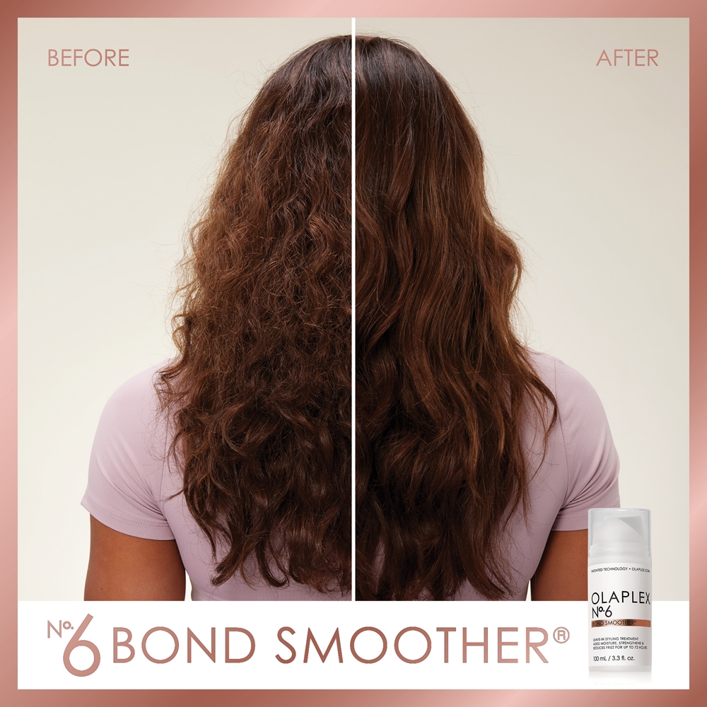 Увлажняющий гель для укладки N°6 Bond Smoother для волос, склонных к пушению Olaplex, su pompa 100 мл — фото 4