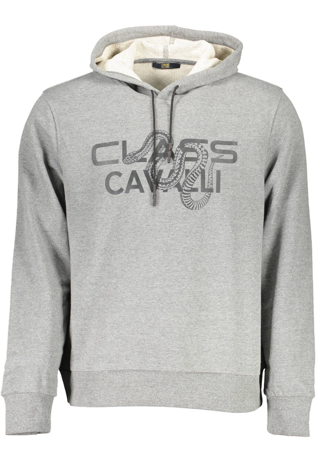 

Серая хлопковая мужская толстовка cavalli CLASS