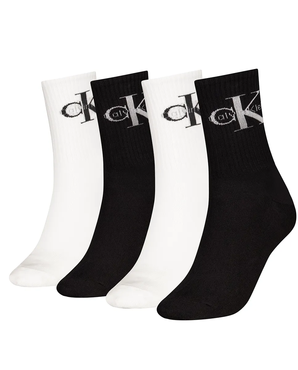 

Женские носки средней длины (подарочная упаковка из 4 штук) Calvin Klein, черный