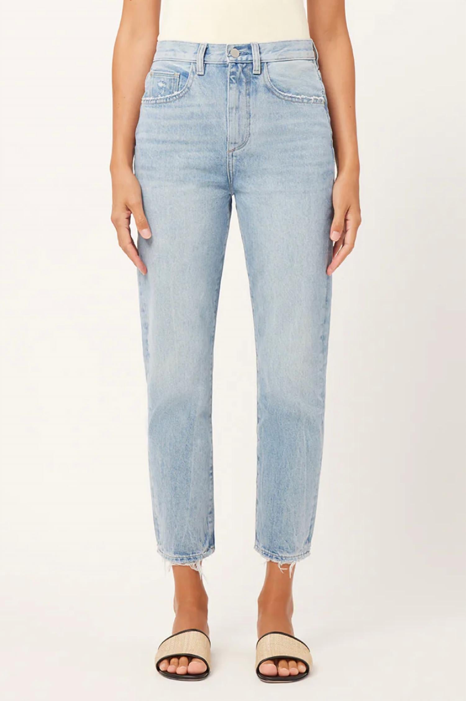 

Джинсы Lela Slim Ultra High Rise из светло-синего стекла DL1961 - Women's