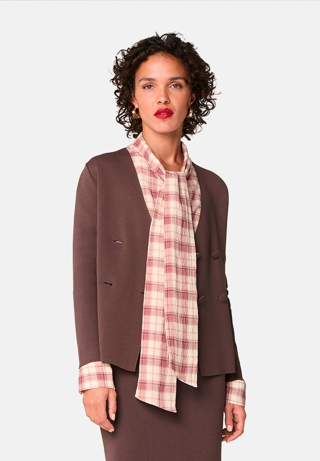 

Кардиган CROSSED Rodier, цвет Marron Ecorce