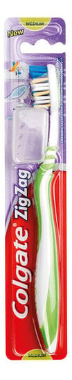 

Зубная щетка среднего размера, 1 шт. Colgate, Zig Zag Plus