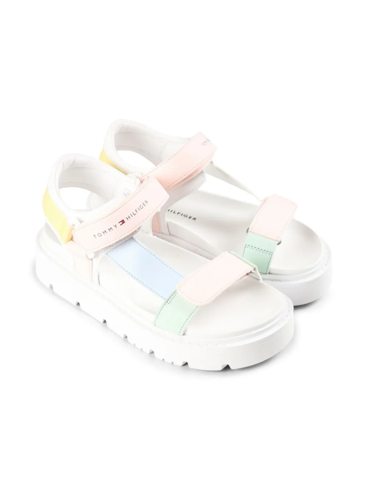 

Босоножки на платформе с цветными блоками Tommy Hilfiger Junior, белый