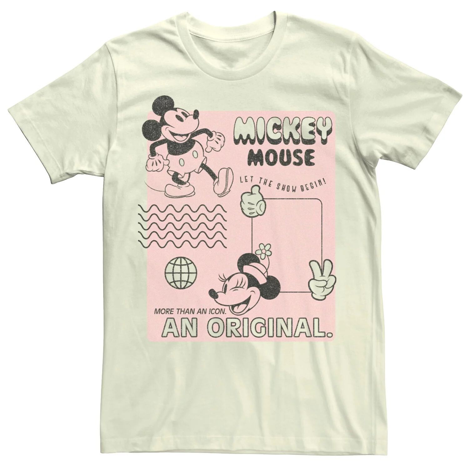 

Мужская классическая оригинальная винтажная футболка с Микки Микки Disney