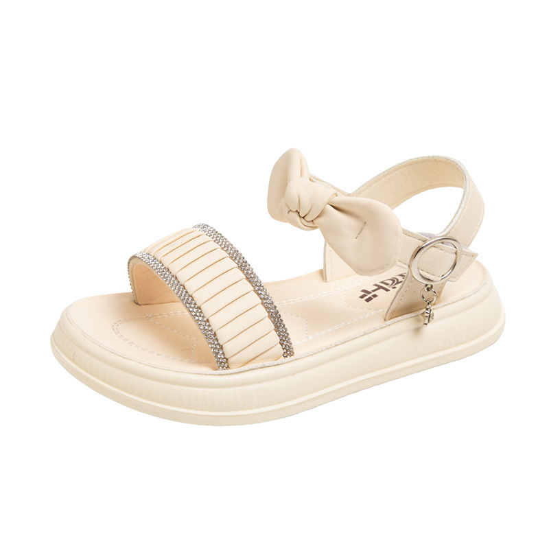 

Детские сандалии с противоскользящей подошвой, устойчивые к истиранию, дышащие, для детей 3-7 лет Neon, бежевый