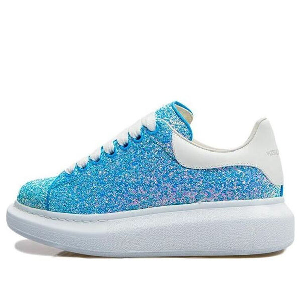 Кроссовки oversized sneakers glitter heavenly 'blue' Alexander Mcqueen, синий