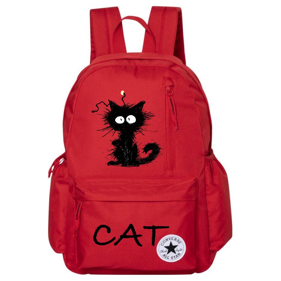 

Converse Полиэстеровый рюкзак унисекс красный, Line Kitten