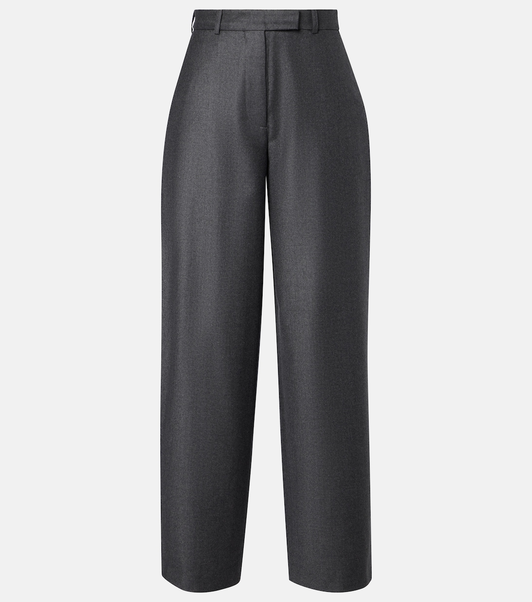 

Широкие брюки-клёш из фланели из натуральной шерсти Róhe, Dark Grey Melange