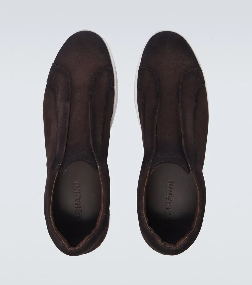 Открытые замшевые кроссовки Magnanni, коричневый — фото 4
