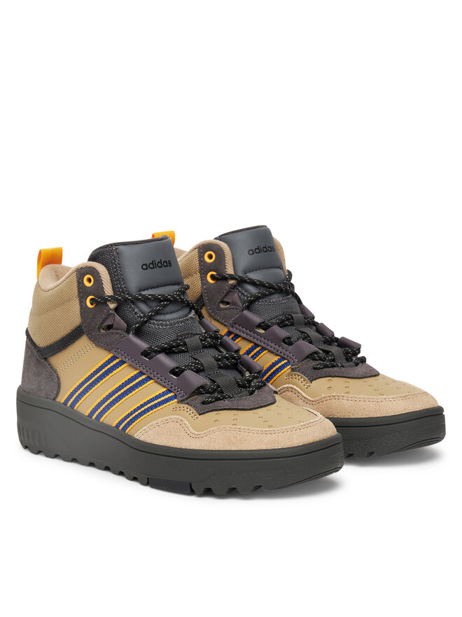 Кроссовки Hoops 4.0 Mid JS2033 Adidas, бежевый — фото 2