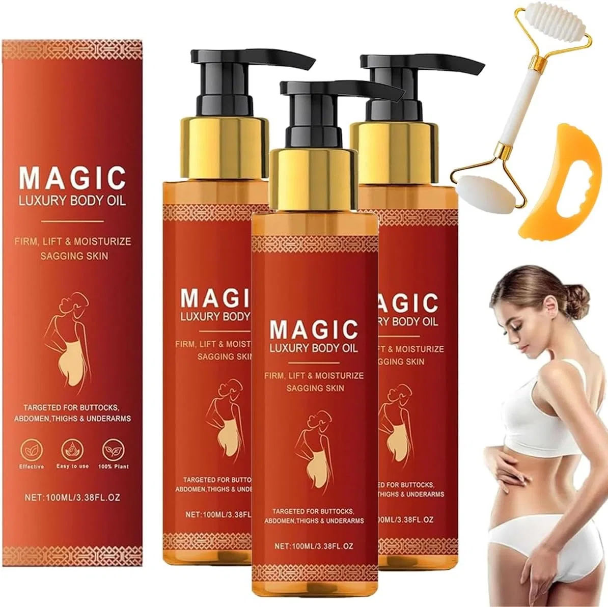 Масло для тела Liora Life Lifting Body Oil Homtrator, 3 Pieces.