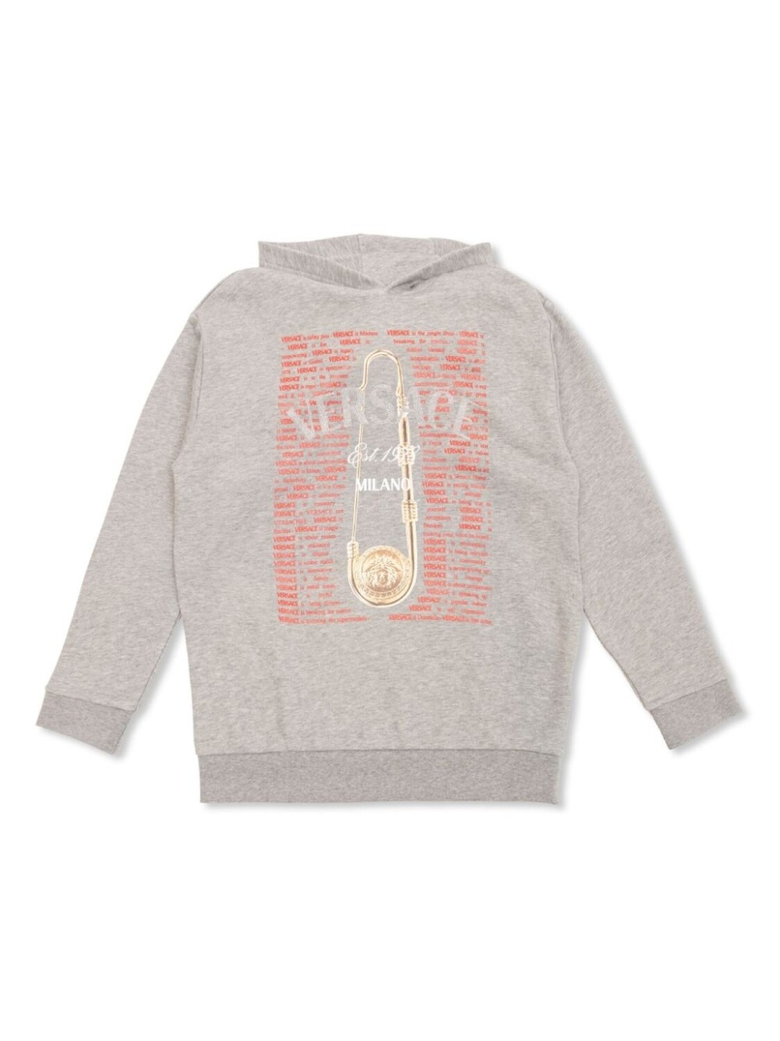 

Versace Kids толстовка с графическим принтом, серый