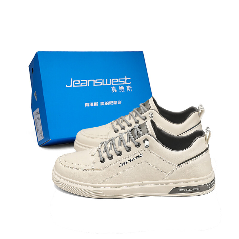 

Кроссовки JEANSWEST Skateboarding Shoes Men Low-top, бежевый