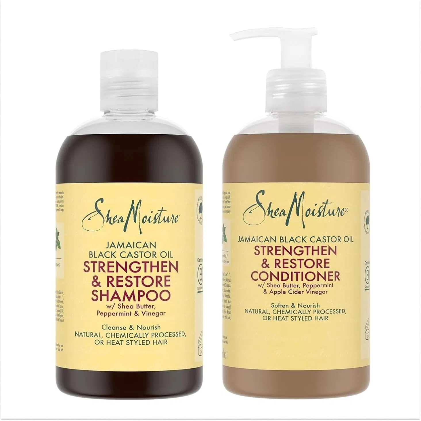 Набор шампунь и кондиционер с маслом черного касторового масла от SheaMoisture Shea Moisture, 5.) Shampoo & Conditioner
