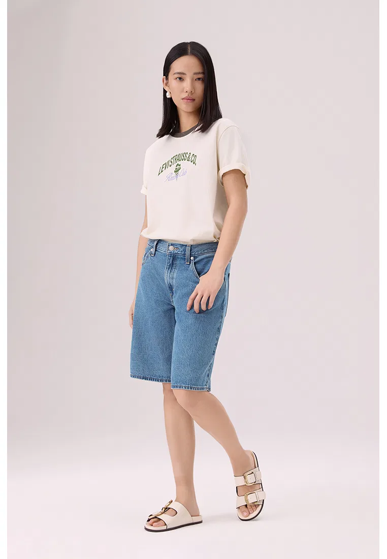 Джинсовые шорты, свободный крой, Levi's, мультиколор — фото 2