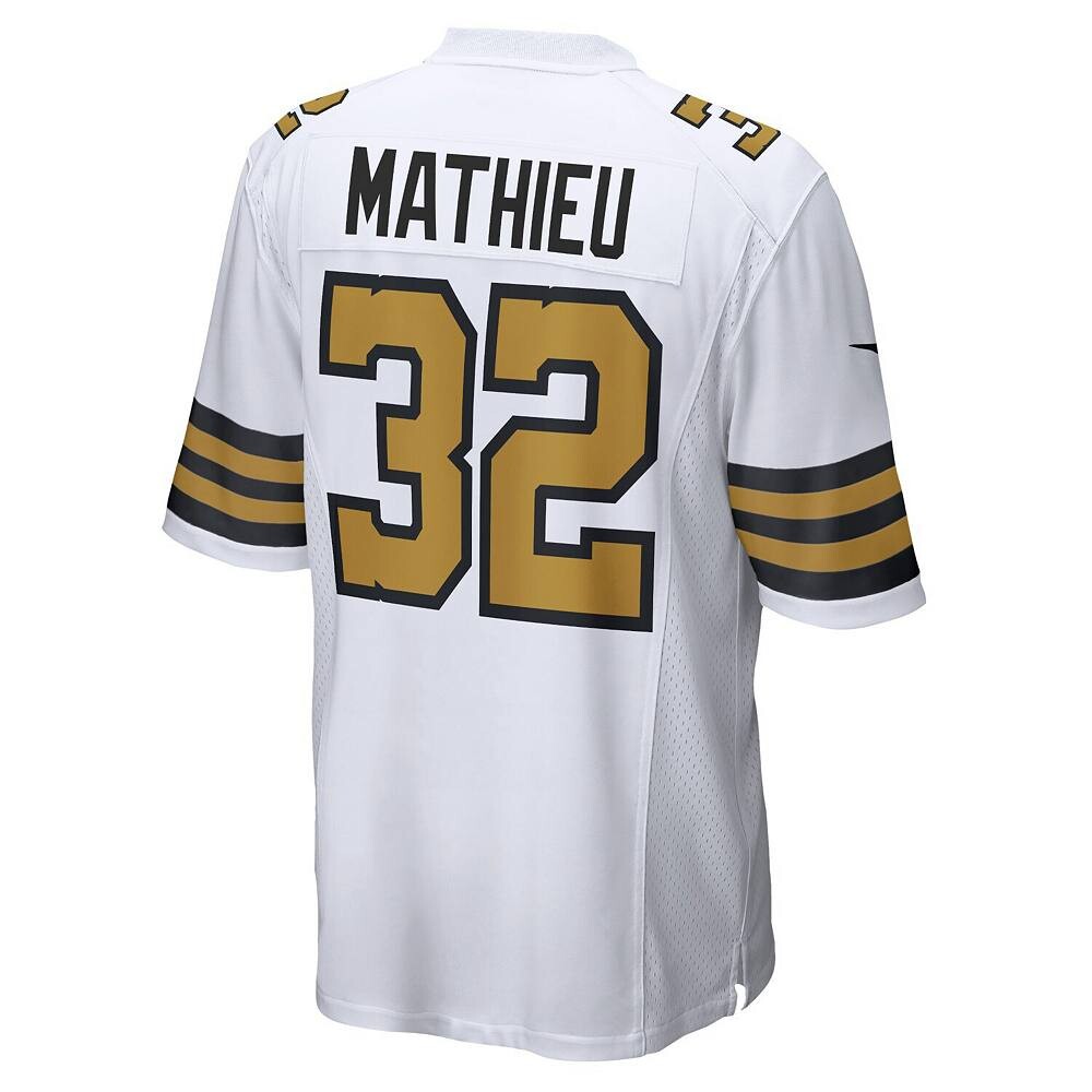 Мужское белое игровое джерси Nike Tyrann Mathieu New Orleans Saints Player, цвет Snt White — фото 4