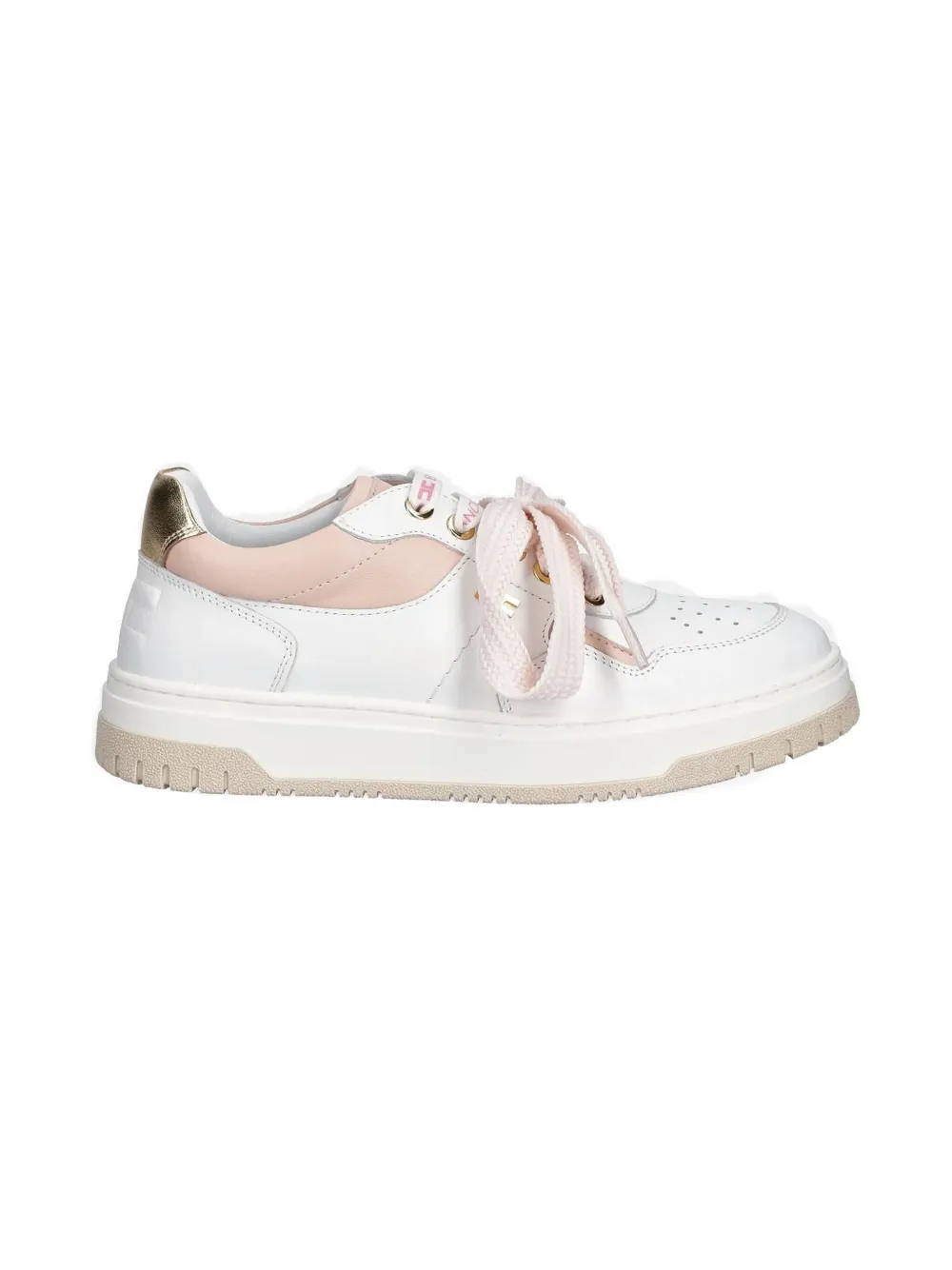 

Кроссовки с кожаными вставками Elisabetta Franchi La Mia Bambina, белый