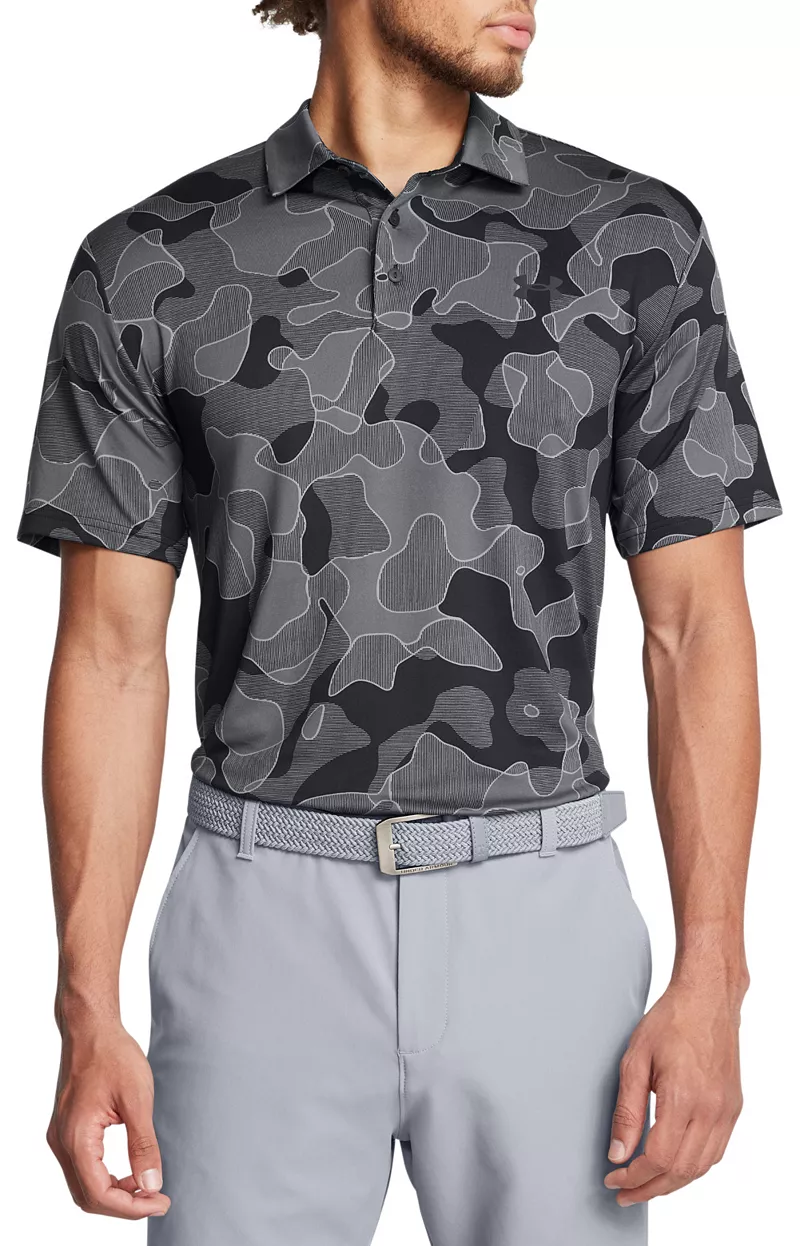 

Мужское поло для гольфа Under Armour Playoff 3.0, цвет Black/Grey Camo