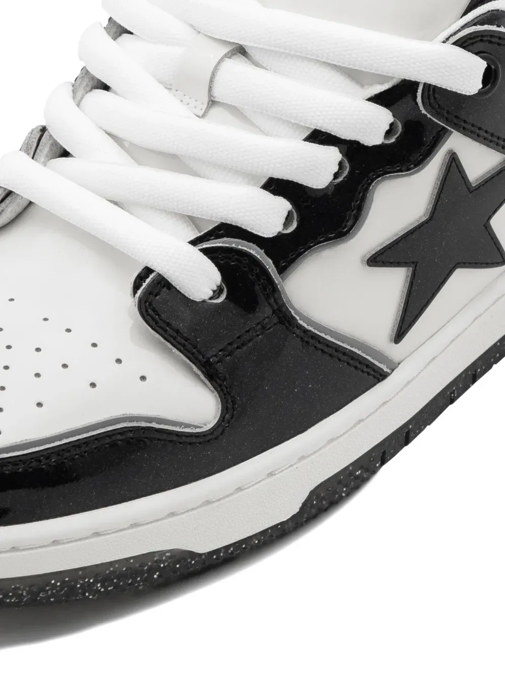 Кроссовки Bape Sk8 Sta на шнуровке A Bathing Ape, белый — фото 4