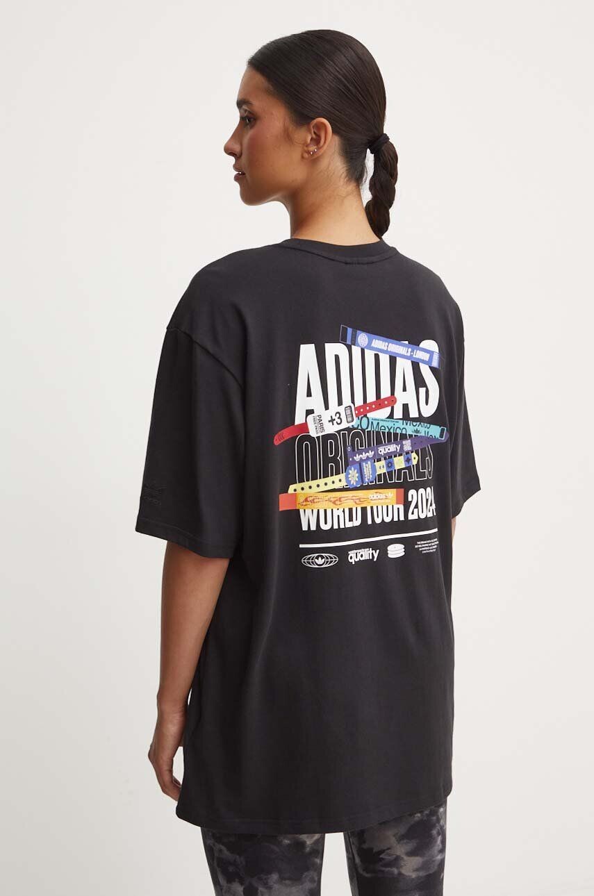 

Хлопковая футболка adidas Originals 0, черный