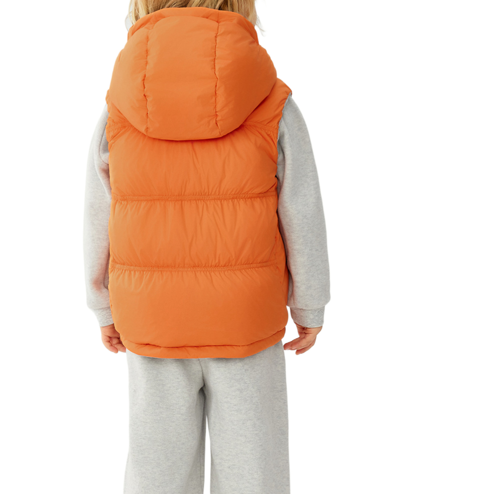 Пуховик-жилет Classic Lifestyle для детей от 3 до 7 лет FILA KIDS, оранжевый — фото 3