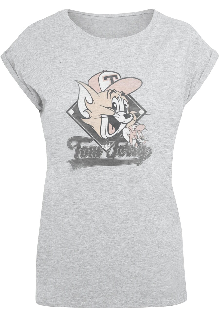

Рубашка ABSOLUTE CULT Tom And Jerry - Baseball Caps, цвет Grey/mottled grey