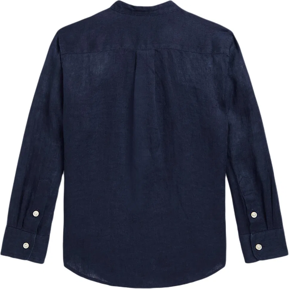 Рубашка Marine Blue Polo Ralph Lauren для детей — фото 3