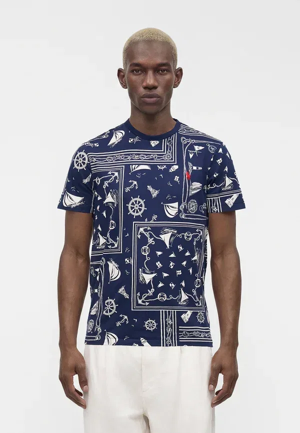 Футболка принтованная Polo Ralph Lauren, темно-синий