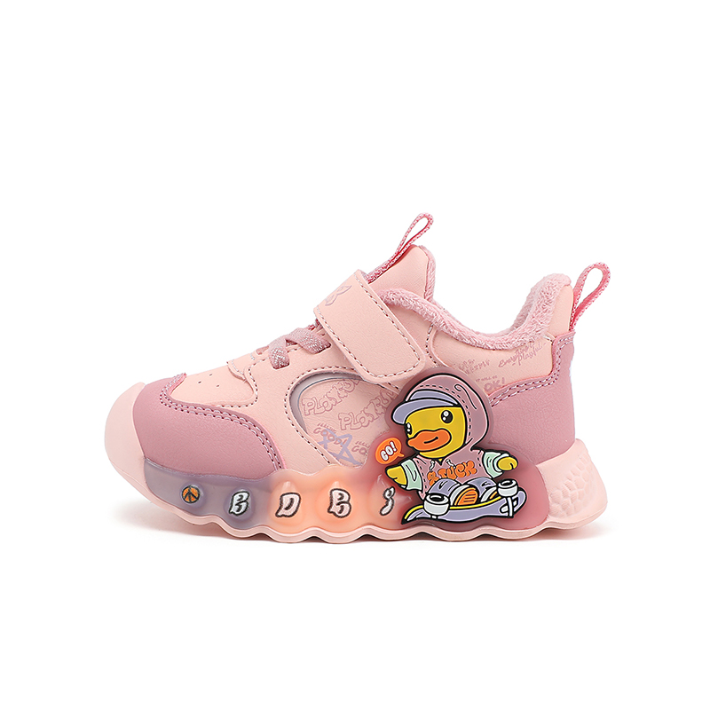 

B.Duck Желтые утиные легкие амортизирующие утепленные низкие детские повседневные кроссовки для детей 3-7 лет