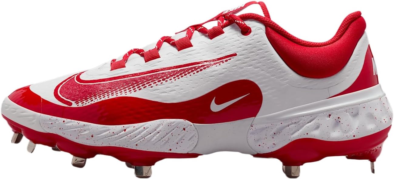 

Бейсбольные бутсы Nike Men's Alpha Huarache Elite 4, White/University Red