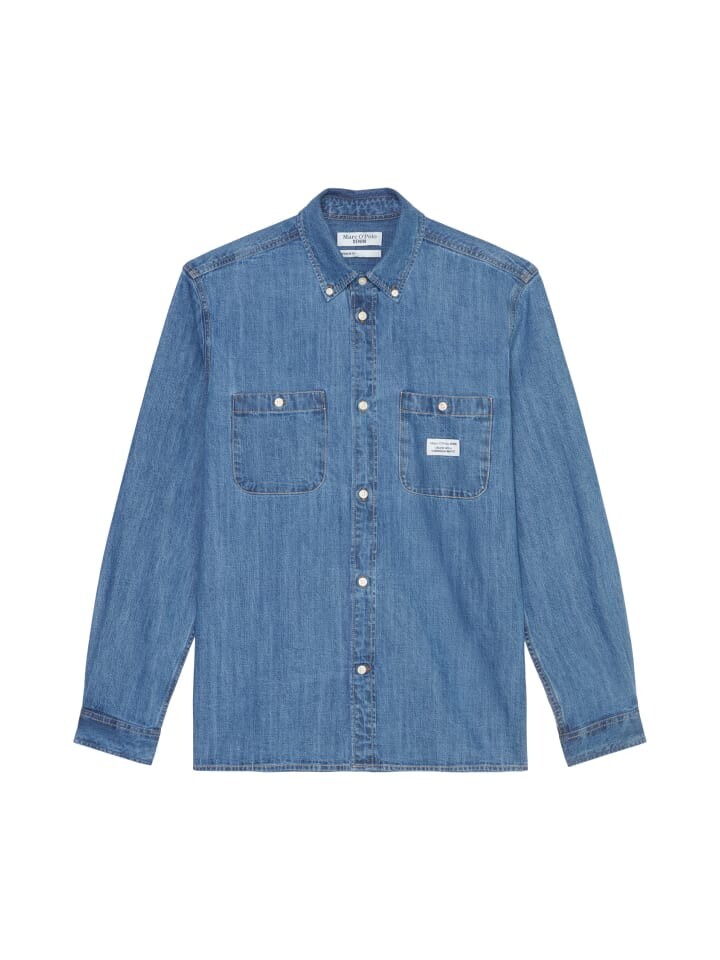 

Рубашка Marc O'Polo DENIM Jeanshemd regular, цвет Medium Blue