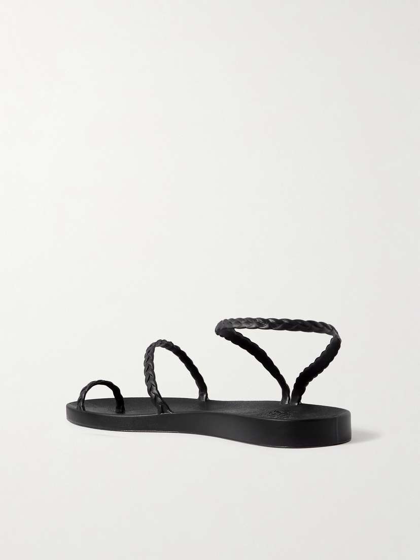 Плетеные резиновые сандалии Eleftheria Ancient Greek Sandals, черный — фото 3