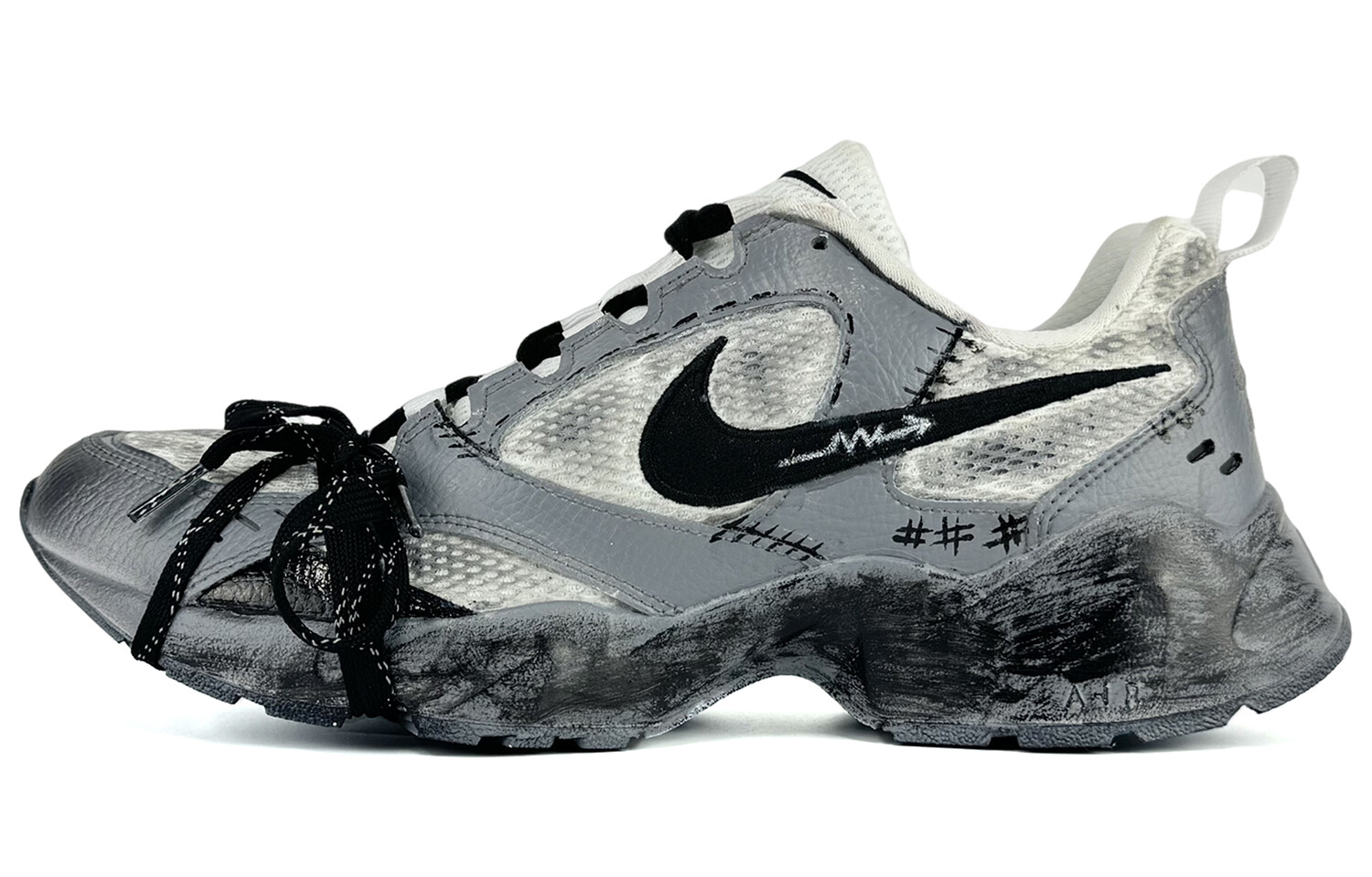 

Кроссовки Nike Air Heights Lifestyle Shoes Men Low-top Black, серый