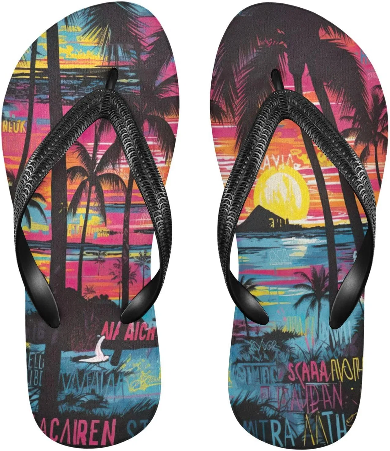 Сандалии с принтом тропических пальм Blueangle, Tropical Palm Trees