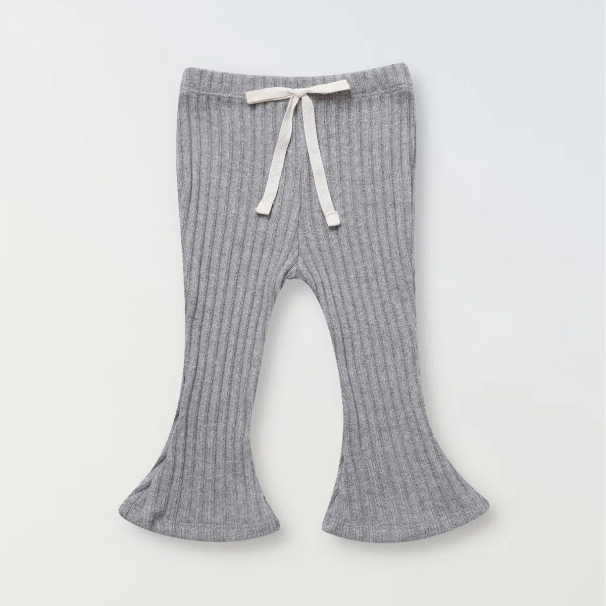 Детские леггинсы Cozy Flare серый меланж от Littlegrove
